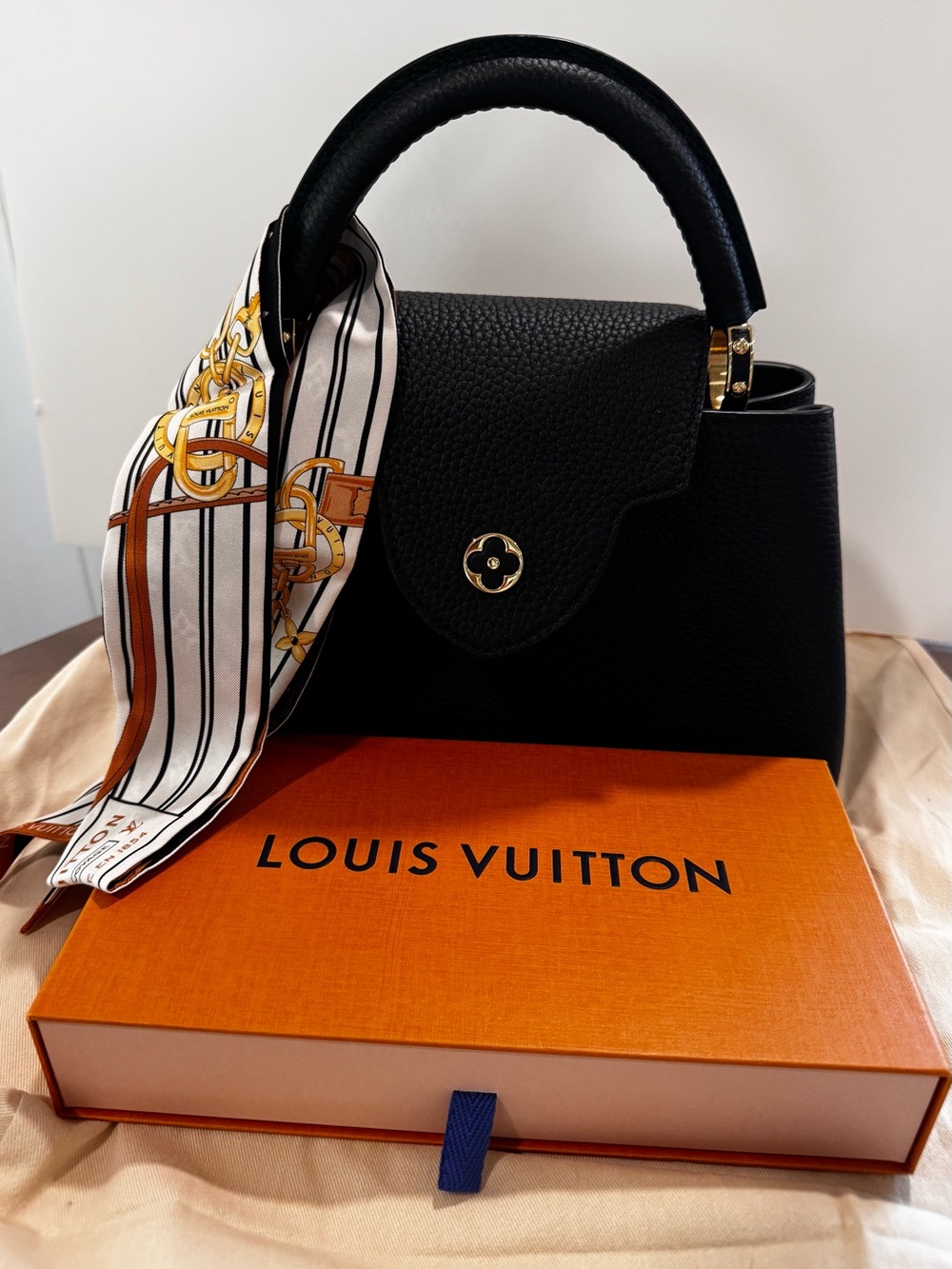 Louis Vuitton Capucines MM 
Classic Black